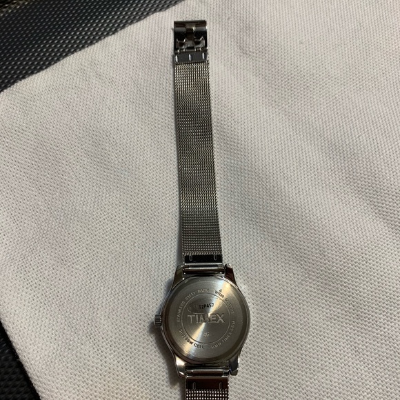 Timex Montre Habillée pour Femme, Face Ton Argen - Picture 10 of 12